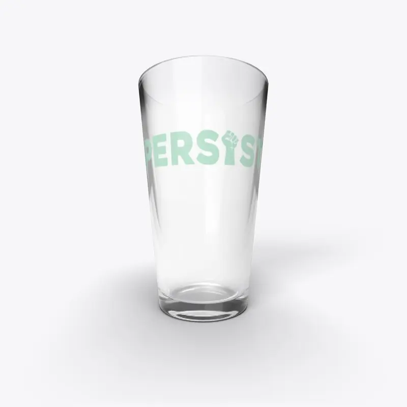 PERSIST pint glass