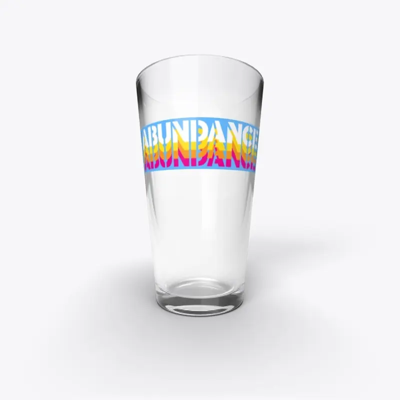 ABUNDANCE pint glass